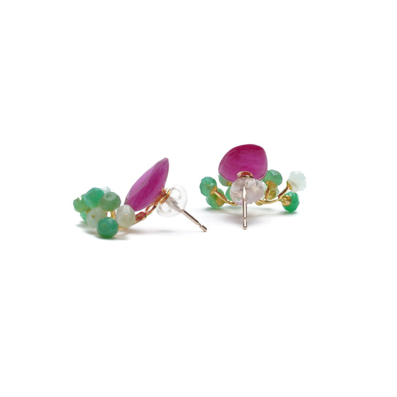 Gemstone Fairy Earrings Collection Pierce < Ruby >