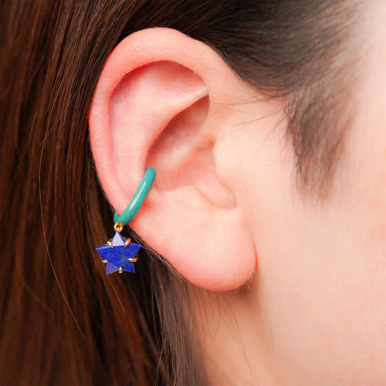 Candy Collection Earcuff < Lapis lazuli / Resin >
