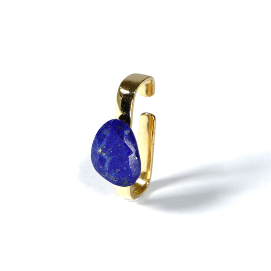Loose stones earcuff < Lapis Lazuli >