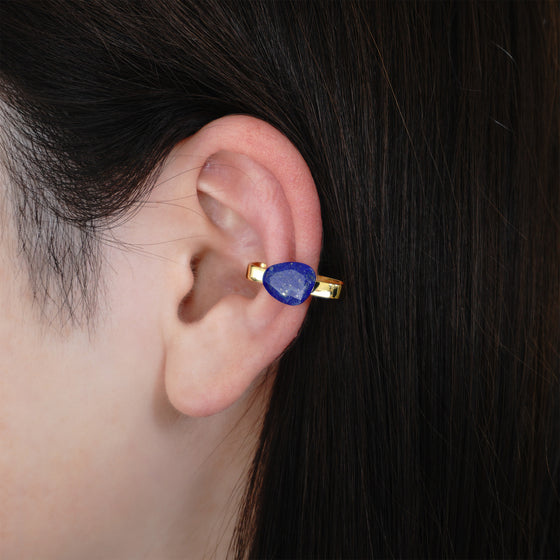 Loose stones earcuff < Lapis Lazuli >