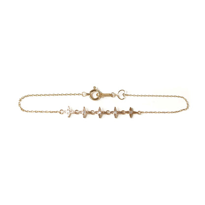 Cross Collection Bracelet < Diamond >