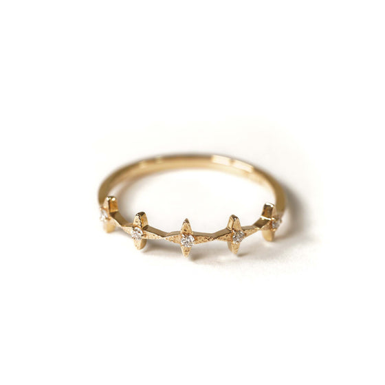 Cross Collection Ring < Diamond >