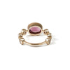 「Q」Ring Collection Ring < Pink Tourmaline / White topaz >
