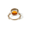 「Q」Ring Collection Ring < Fire Opal / White topaz >