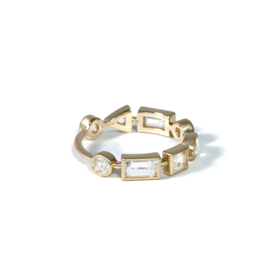 Queen　Collection Ring < White topaz >