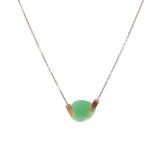 Loop×gems Collection Necklace < Chrysoprase >