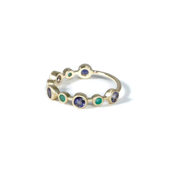 Queen　Collection Ring < Emerald / Iolite >