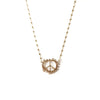 PEACE collection Necklace < Cubic zirconia >