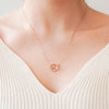 PEACE collection Necklace < Cubic zirconia >