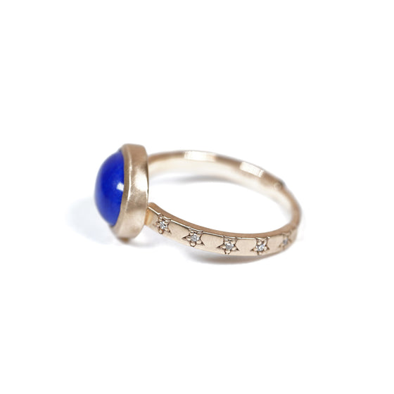 Classic stars Collection Ring < Diamond / Lapis Lazuli >