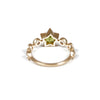 「Q」Ring Collection Ring < Peridot Garnet / White topaz >