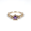 「Q」Ring Collection Ring < Amethyst / White topaz >