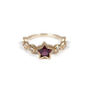 「Q」Ring Collection Ring < Rhodolite Garnet / White topaz >